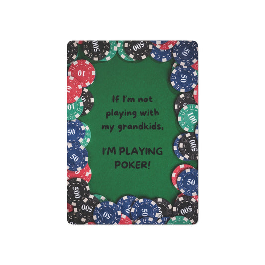 For Grandma Custom Poker Cards