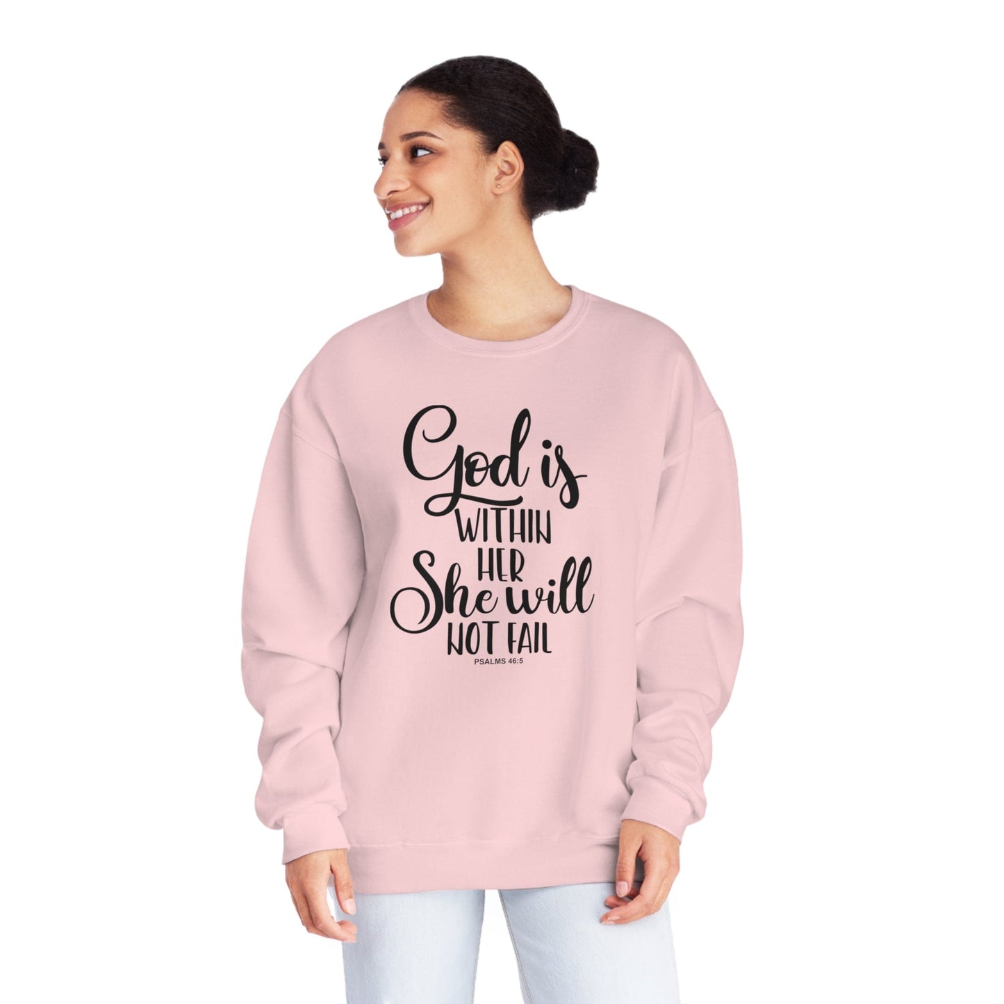 God Is Within Her Unisex NuBlend® Crewneck Sweatshirt