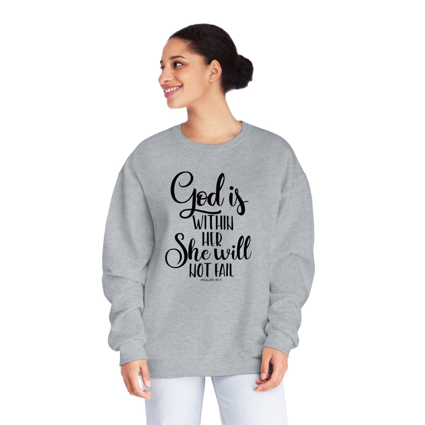 God Is Within Her Unisex NuBlend® Crewneck Sweatshirt