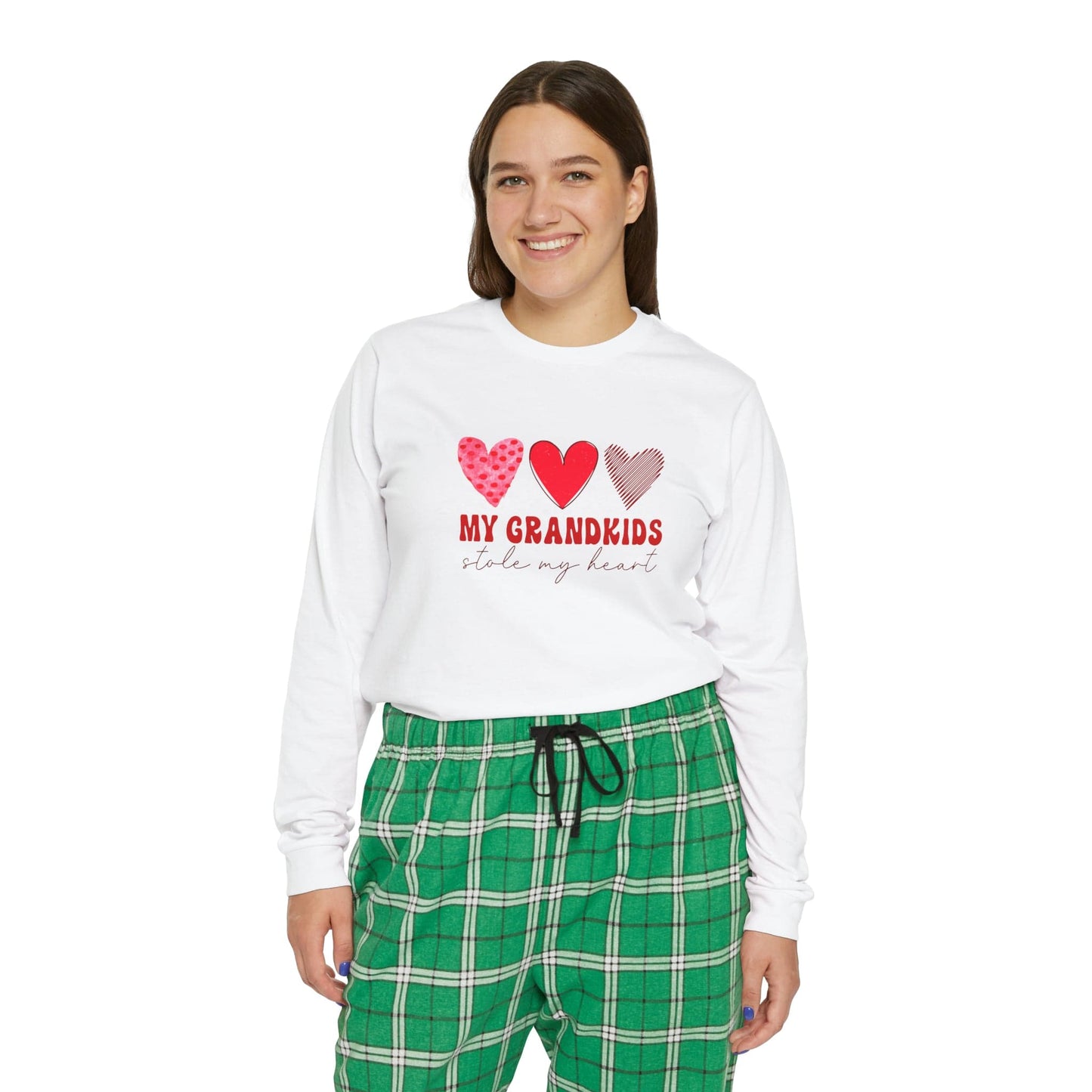 My Grandkids Stole My Heart Women's Long Sleeve Pajama Set