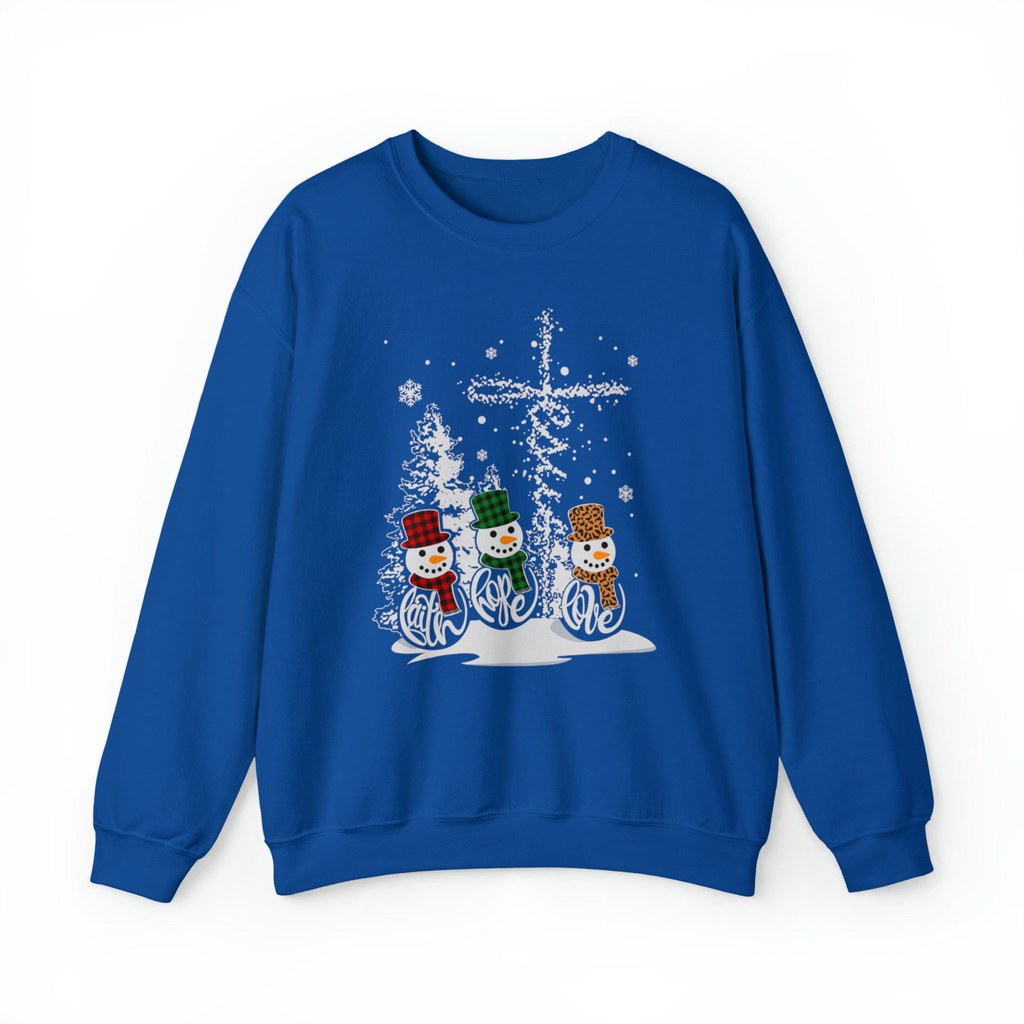 Faith Hope Love Jesus Christmas Unisex Heavy Blend™ Crewneck Sweatshirt