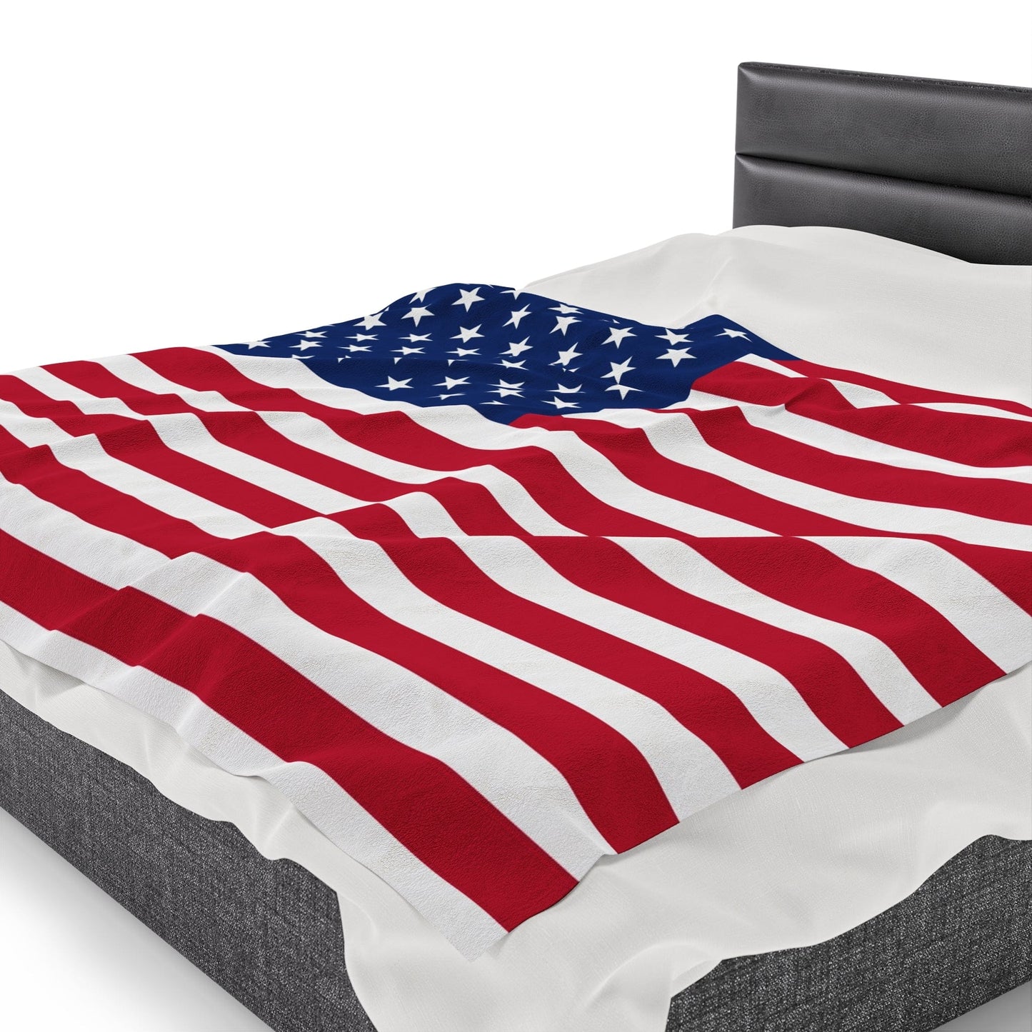 American Flag Velveteen Plush Blanket 60x80