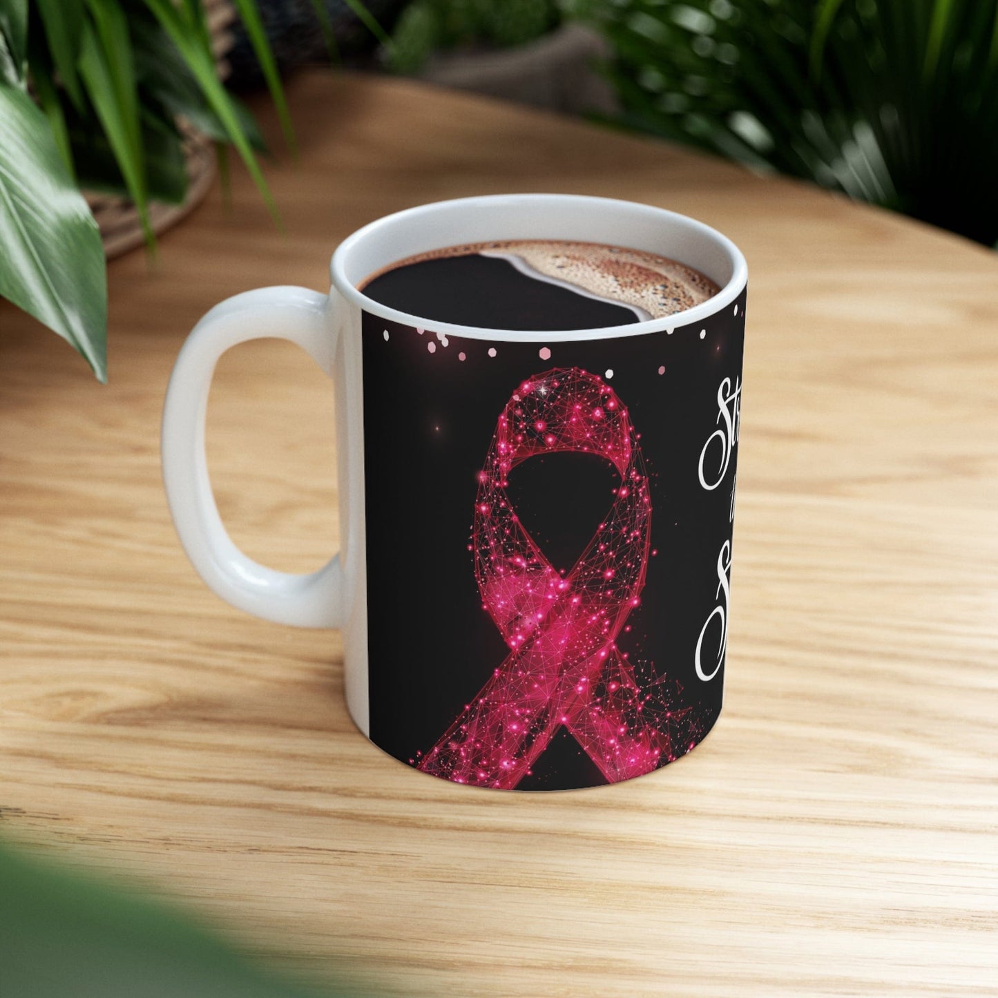 Stronger Than The Storm Breast Cancer Ceramic Mug 11oz