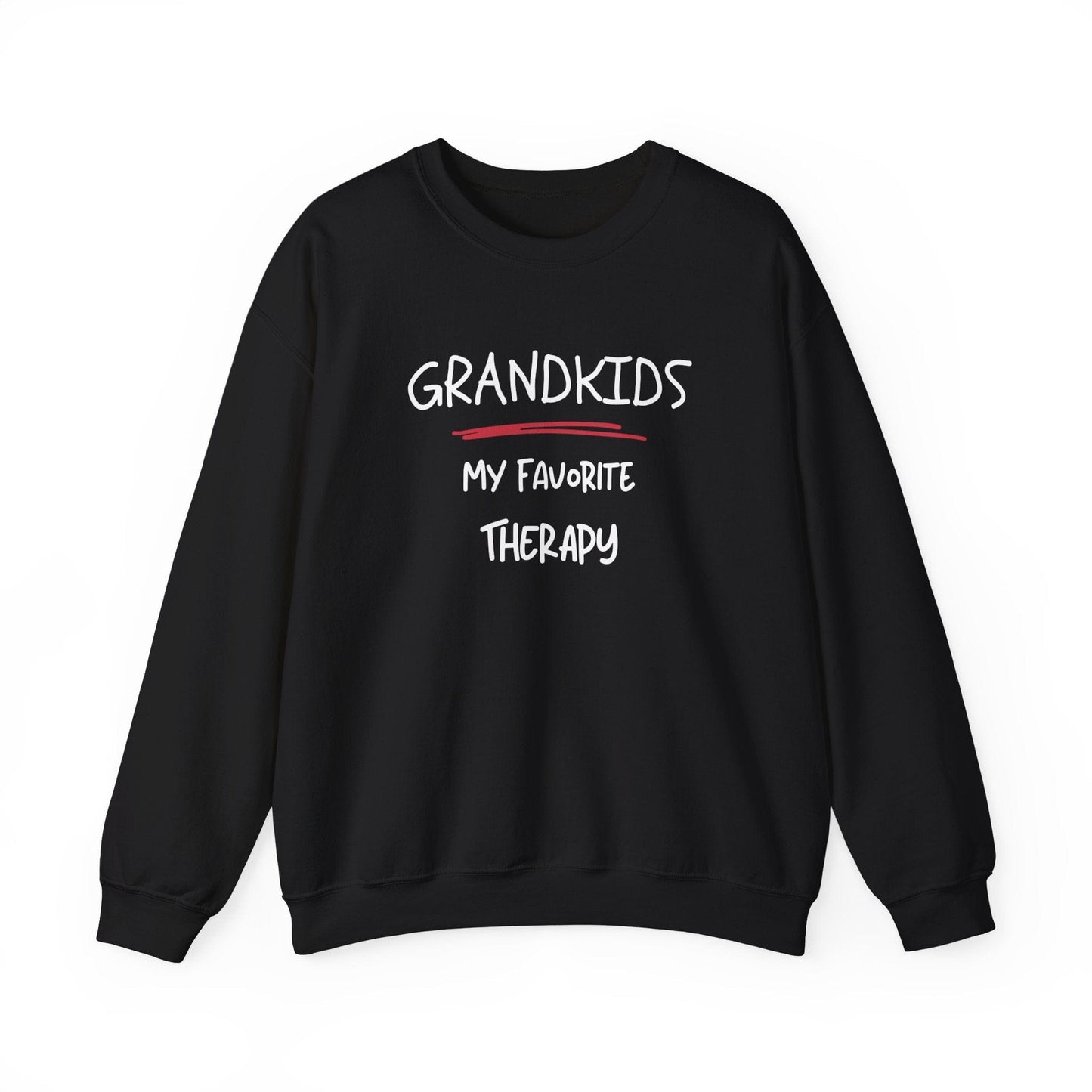 Grandkids My Favorite Therapy Unisex Heavy Blend™ Crewneck Sweatshirt