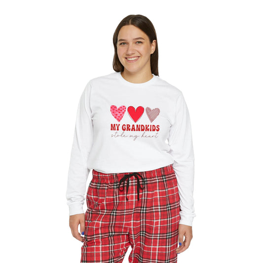 My Grandkids Stole My Heart Women's Long Sleeve Pajama Set