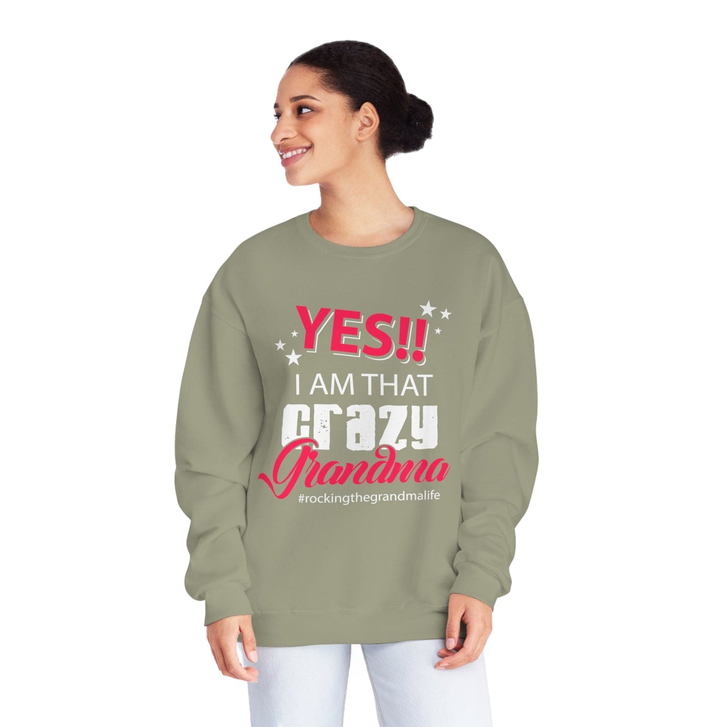 Yes I Am That Crazy Grandma Unisex NuBlend® Crewneck Sweatshirt