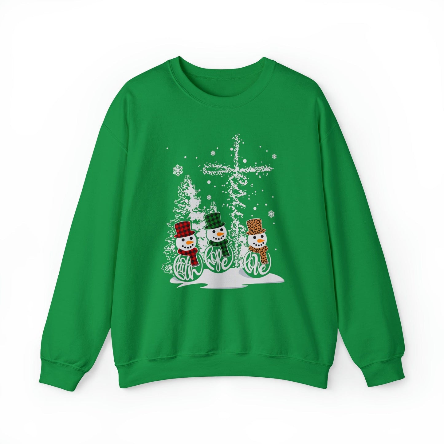 Faith Hope Love Jesus Christmas Unisex Heavy Blend™ Crewneck Sweatshirt