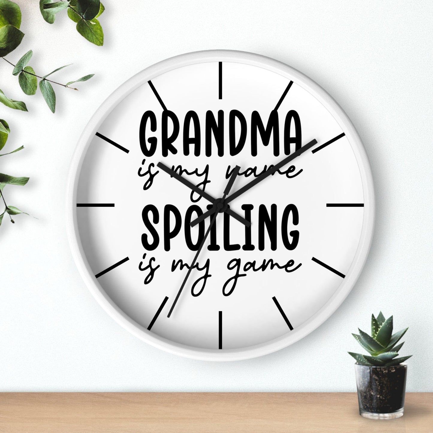 Grandma Is My Name Wall Clock