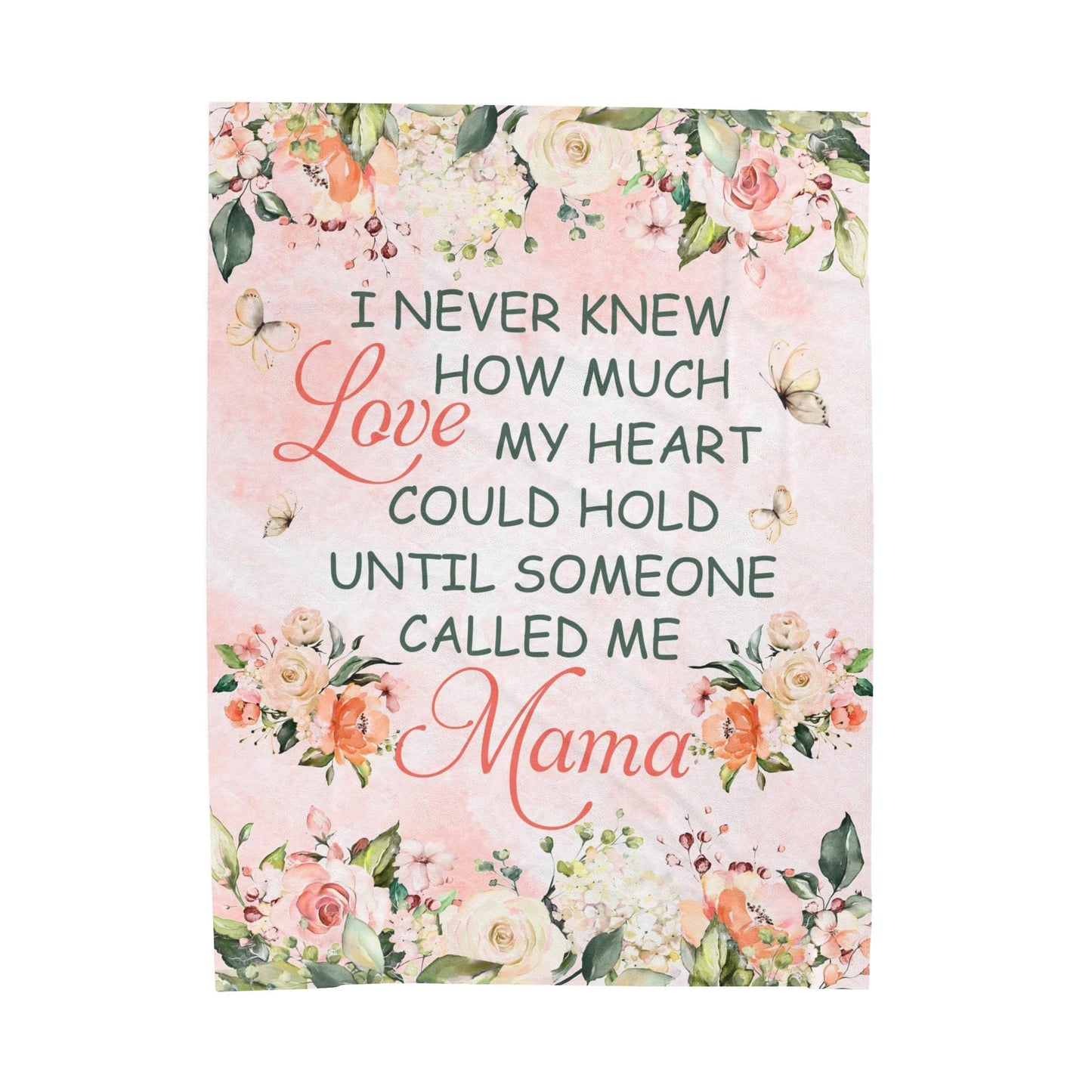 Mama Velveteen Plush Blanket - Soft and Oversized to Keep Your Mom Comfy!