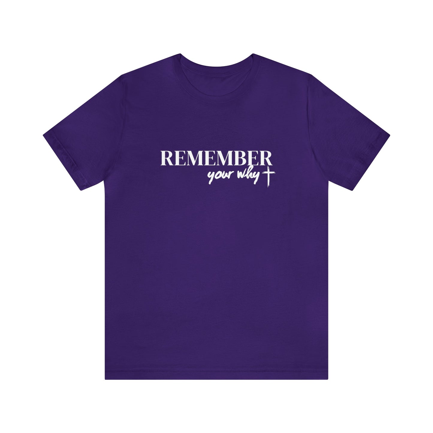 Remember Your Why Unisex Jersey Short Sleeve Tee