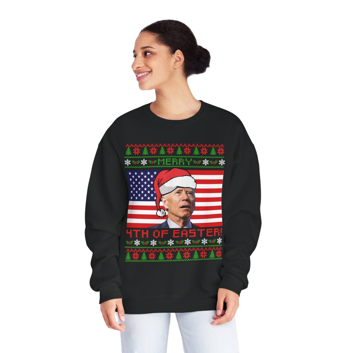 Merry 4th of Easter Unisex NuBlend® Crewneck Sweatshirt