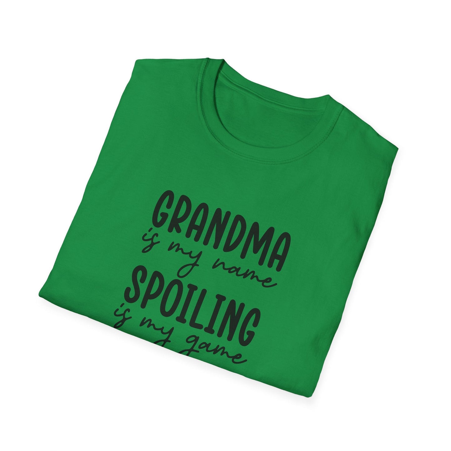 Grandma Is My Name Spoiling Is My Game Unisex Softstyle T-Shirt