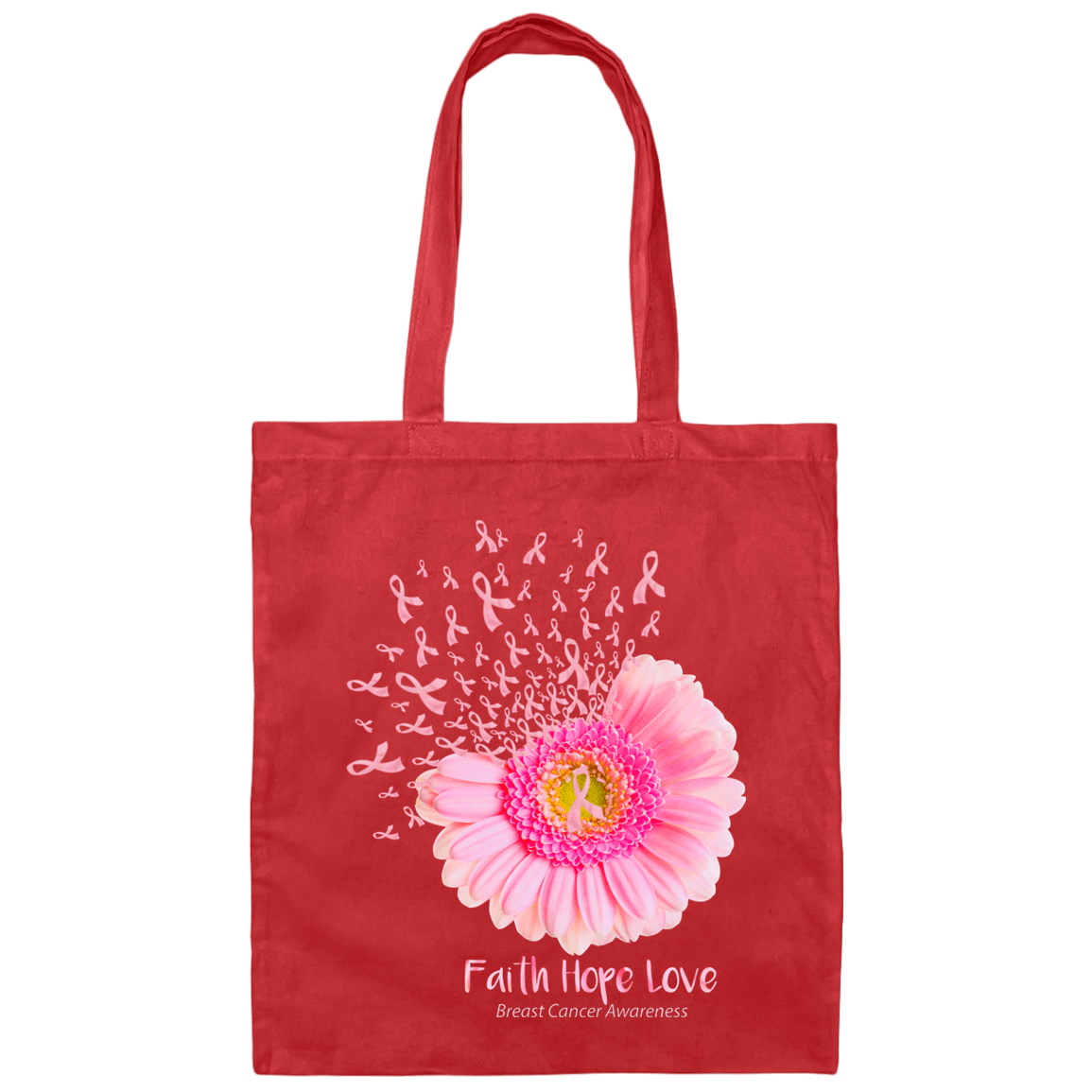 Canvas Tote Bag - Faith Hope Love