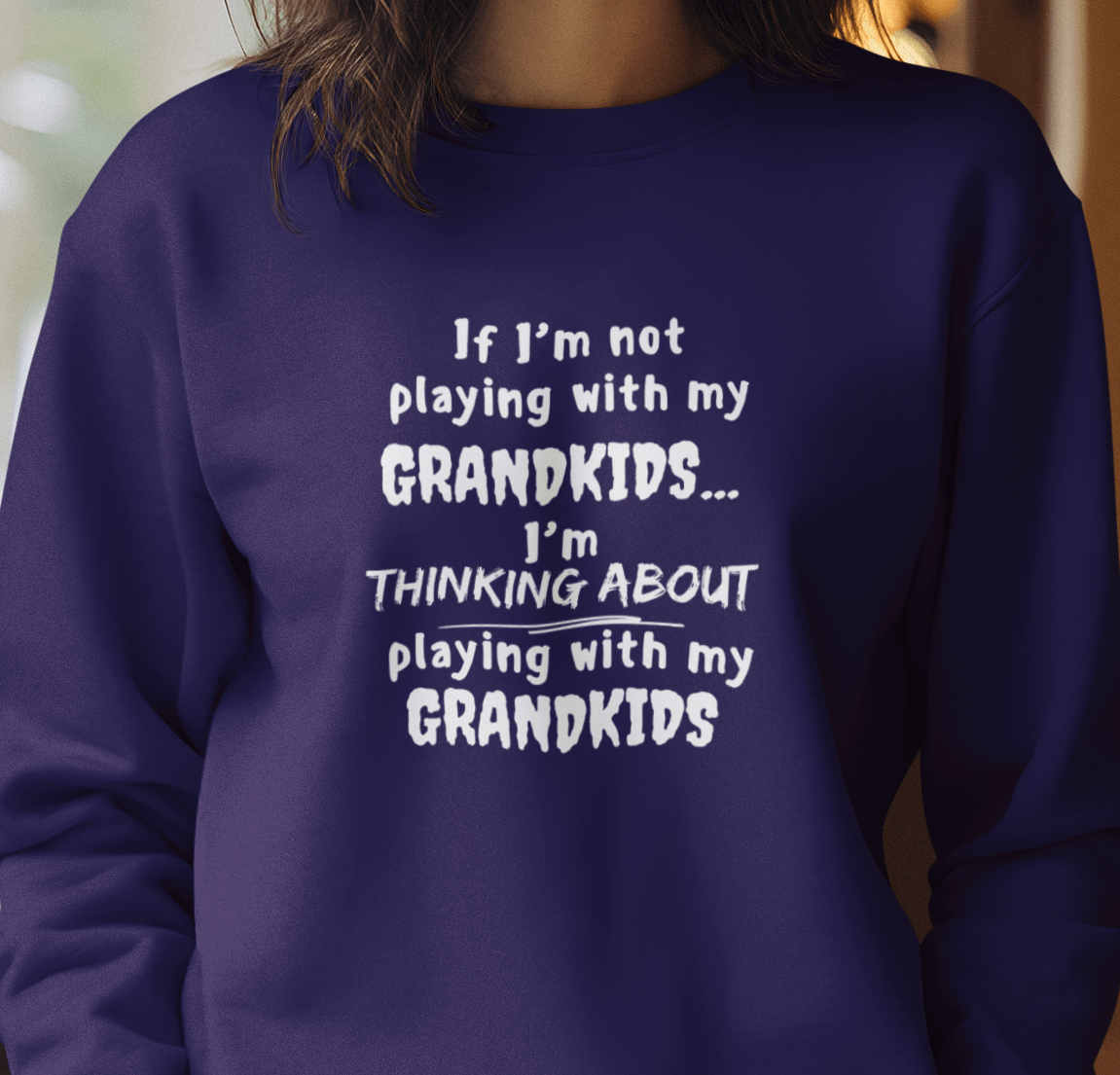 If I'm Not Playing With My Grandkids Unisex Heavy Blend™ Crewneck Sweatshirt