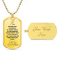 To My Son Dog Tag - Perfect for Graduation or Birthday