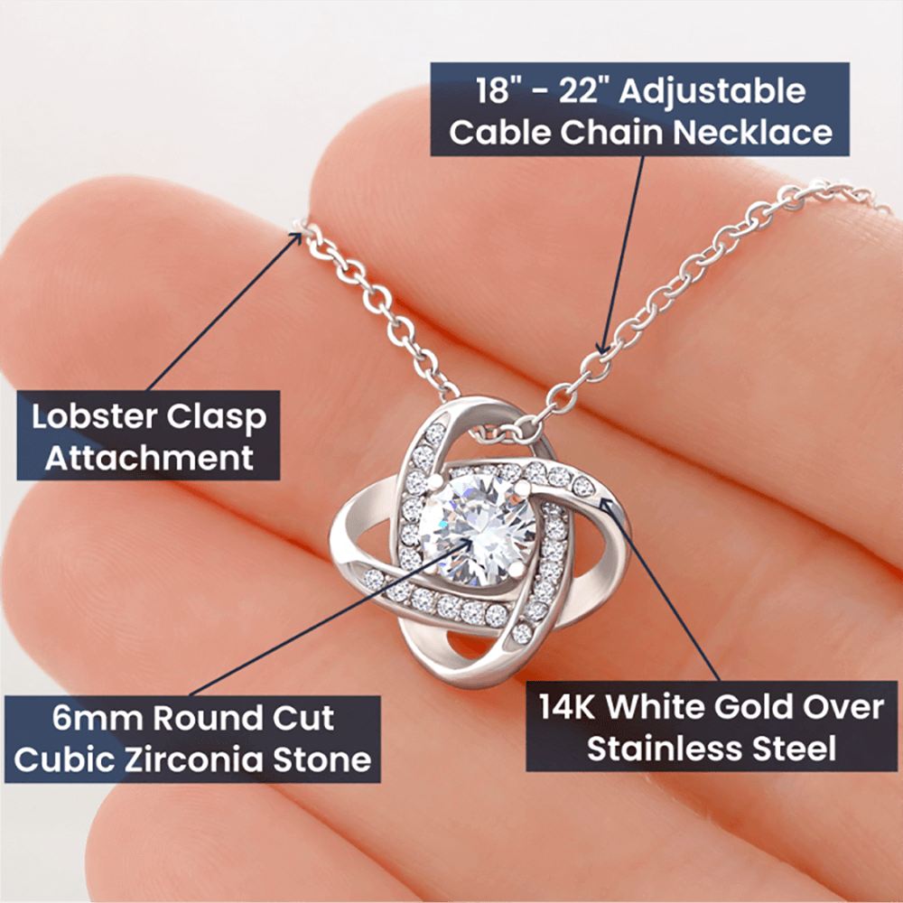 To My Beautiful Soulmate Love Knot Necklace