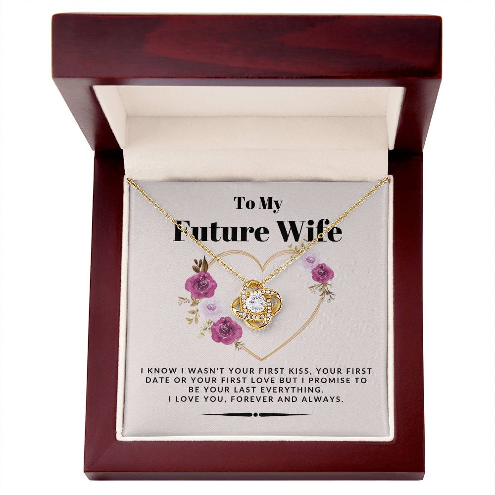 To My Future Wife Love Knot Necklace - For The Love Of Your Life On Your Wedding Day