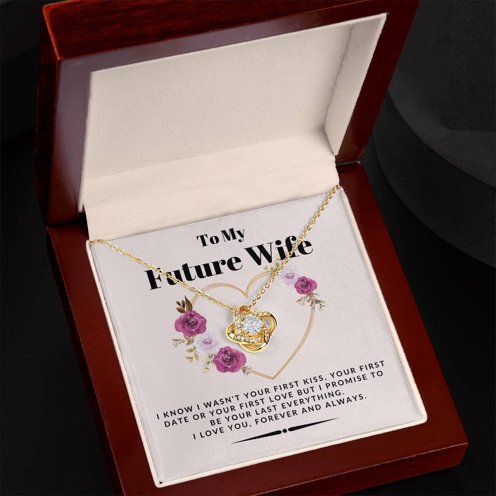 To My Future Wife Love Knot Necklace - For The Love Of Your Life On Your Wedding Day