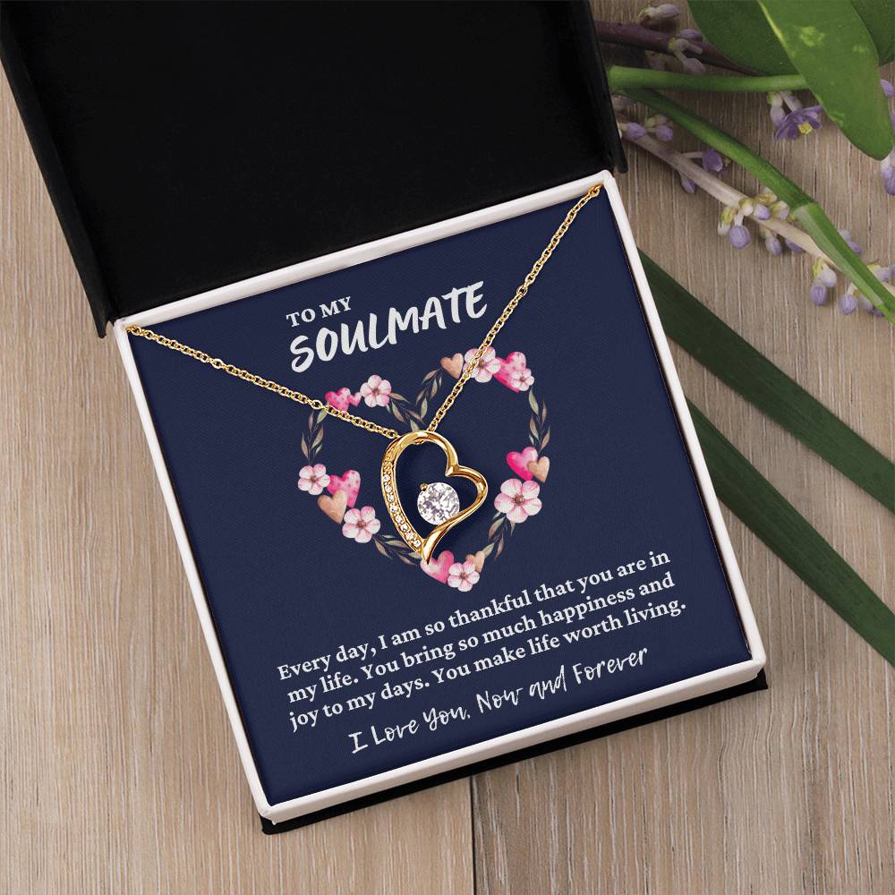 To My Soulmate Forever Love Necklace