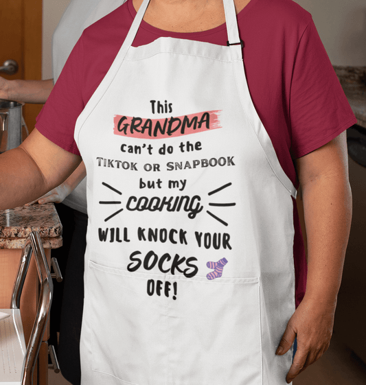 This Grandma Can't Do The Tiktok Or Snapbook Apron (AOP)