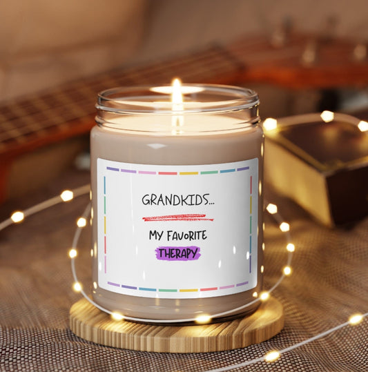 Grandkids ... My Favorite Therapy Scented Soy Candle, 9oz